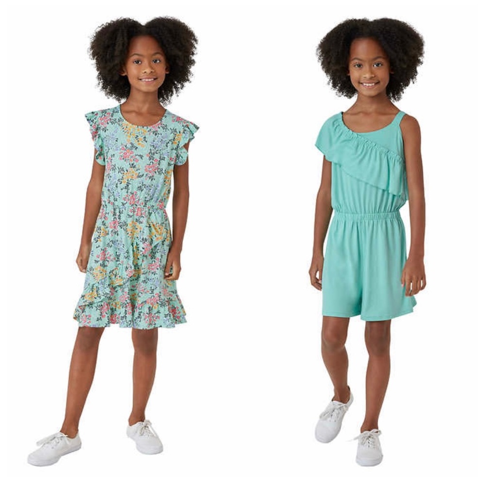 BCBG Girl’s 2-Piece Romper And Dress Set